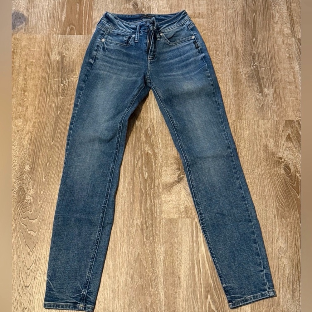 Silver Skinny Jeans - Picture 1 of 6
